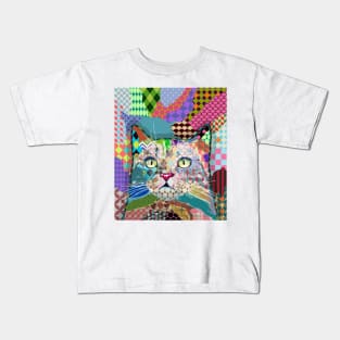 Multicolor Cat 671 Kids T-Shirt